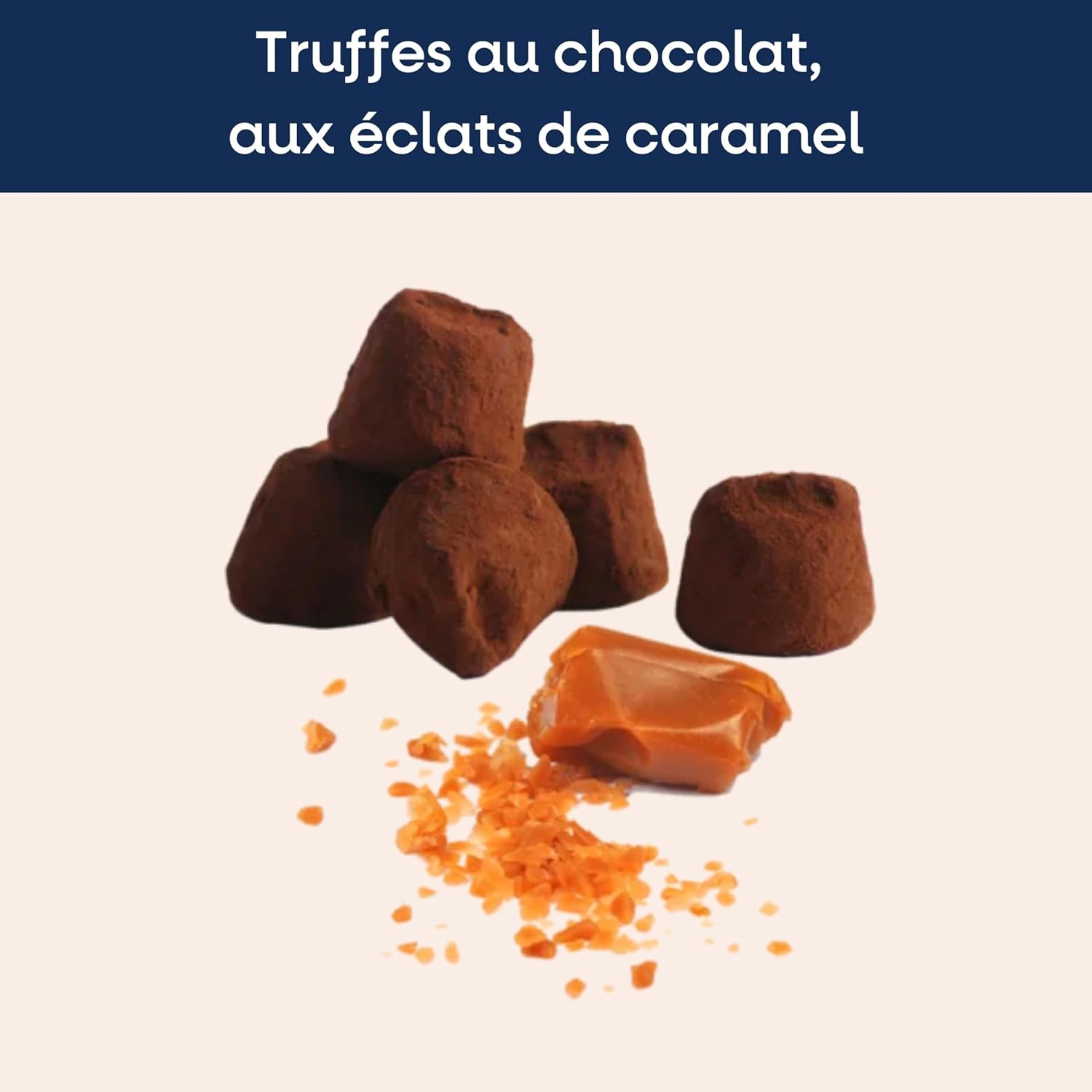 Truffes Fantaisie saveur caramel avec éclats de caramel